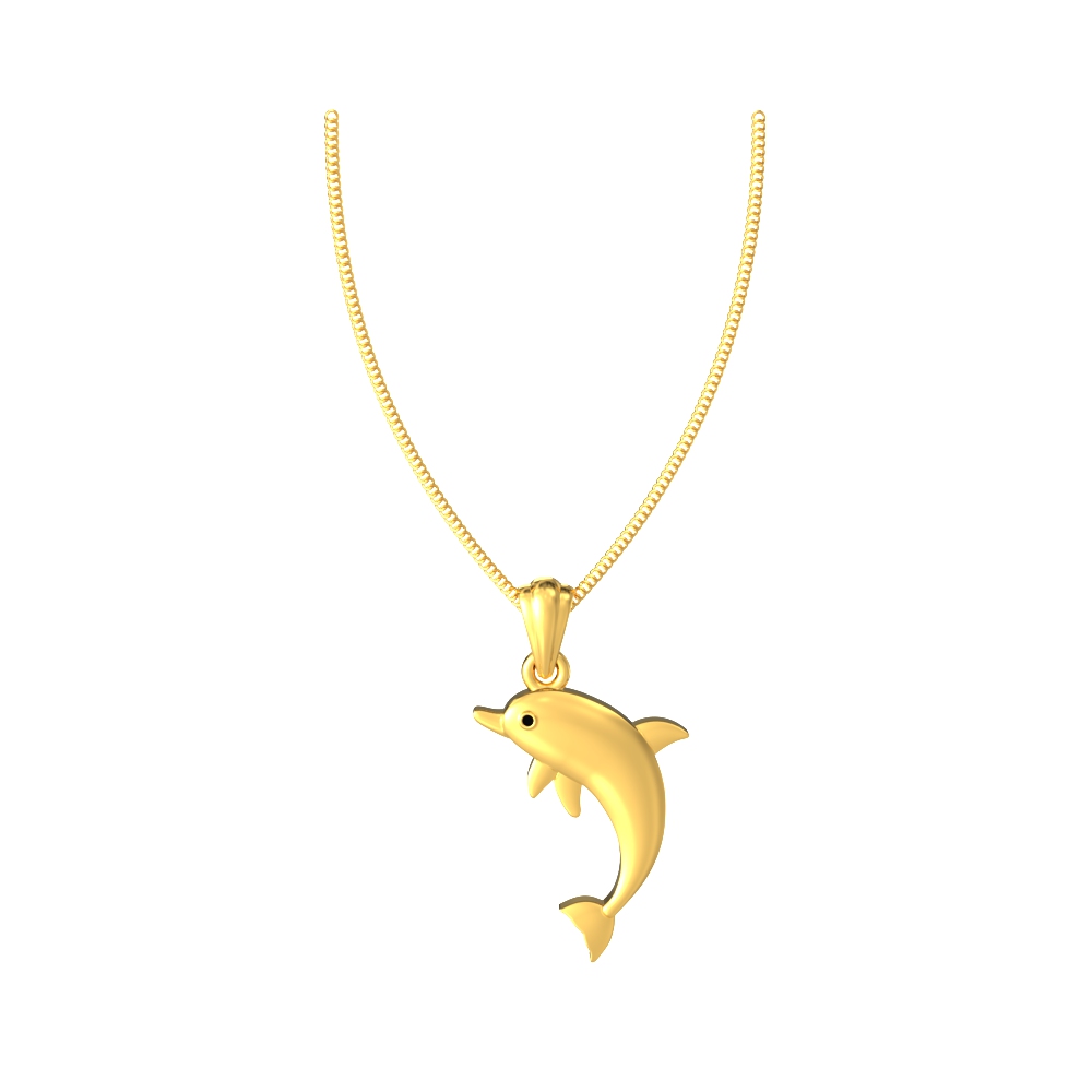 Jumping-Fish-Gold-Pendant
