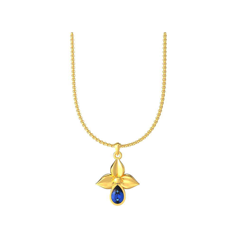 Leaf-Design-Gold-Pendant