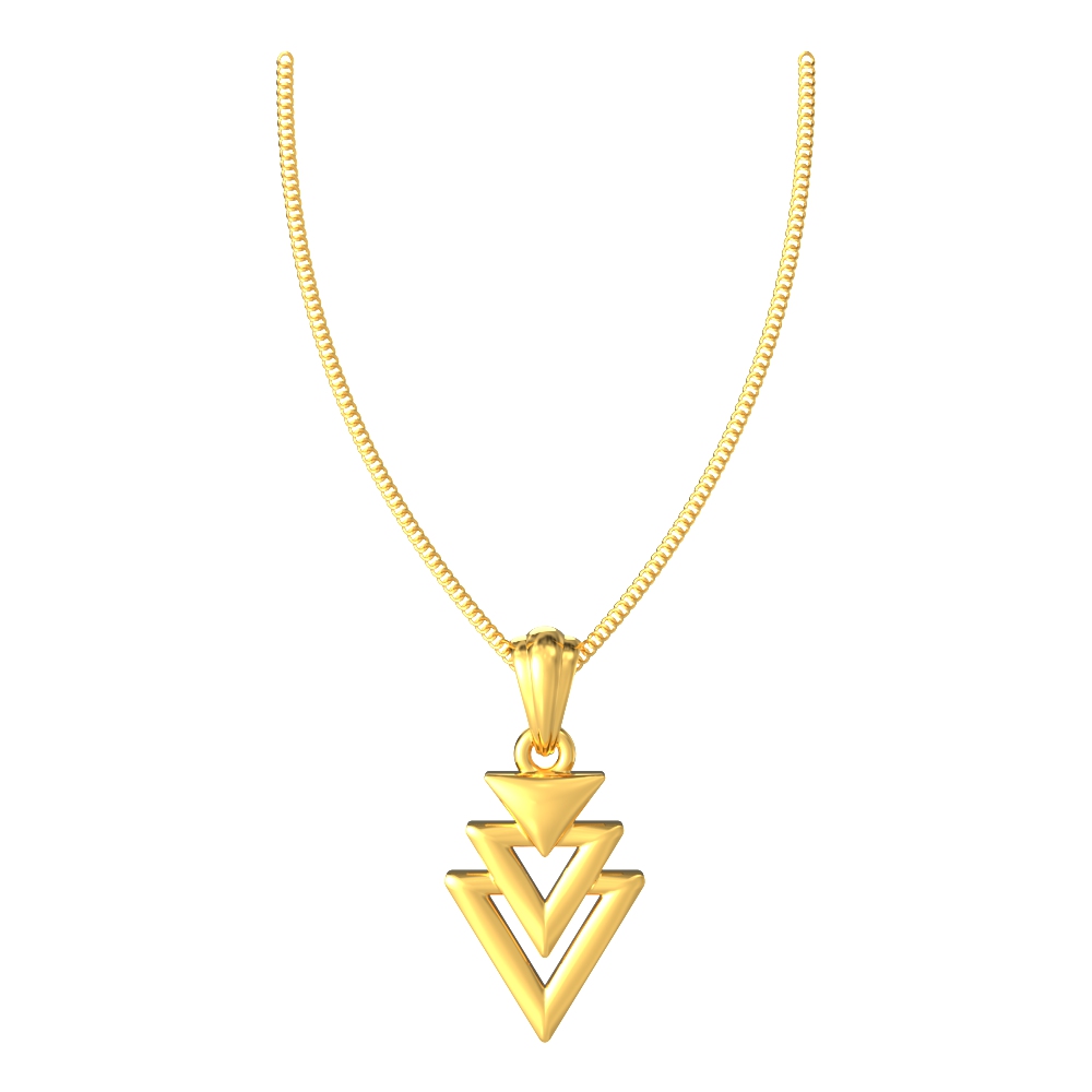 Stacked-Triangle-Gold-Pendant