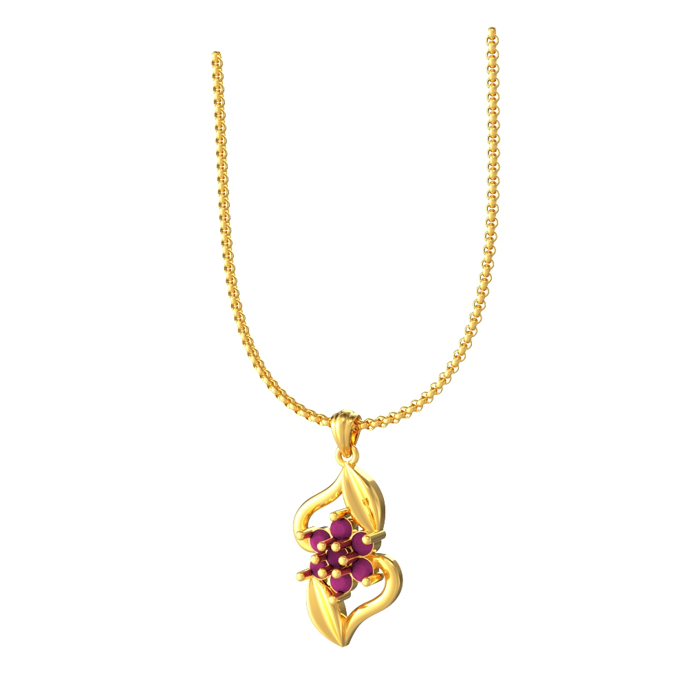 Stylish-Floral-Gold-Pendant
