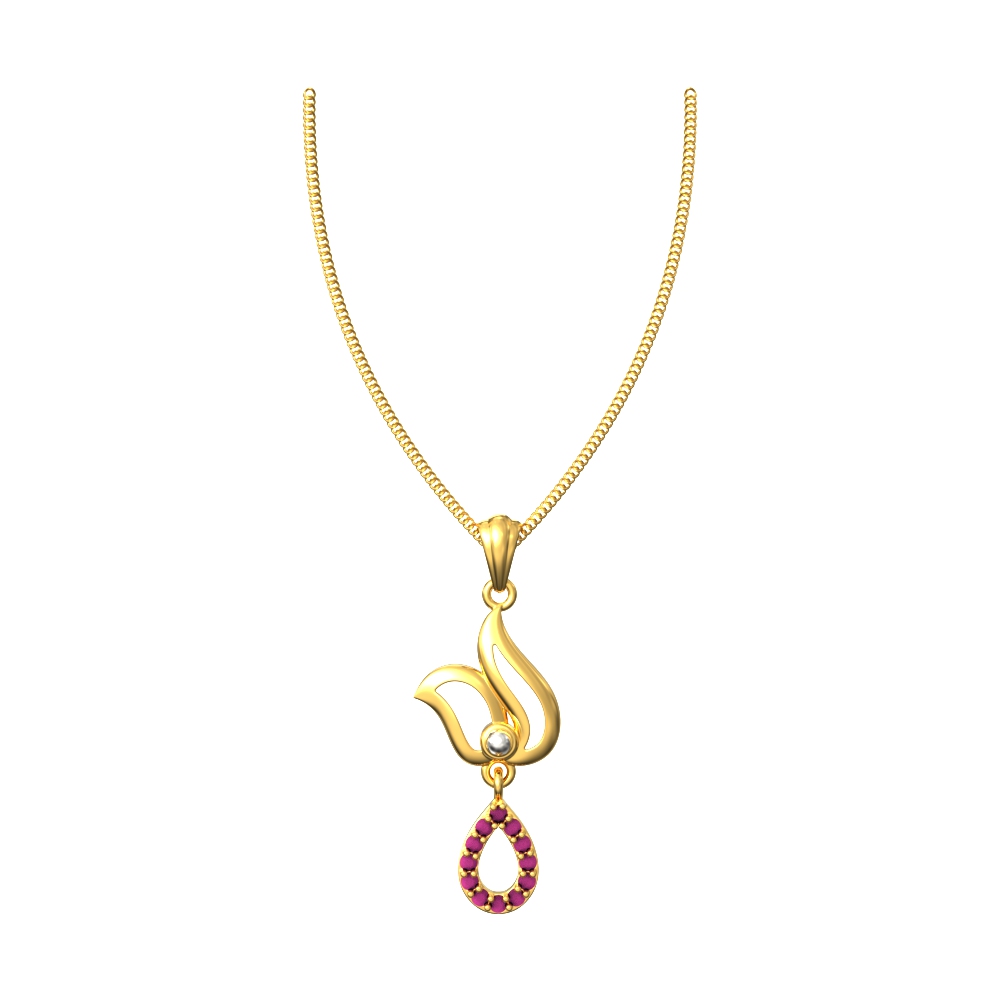 Trendy-Curvy-Gold-Pendant