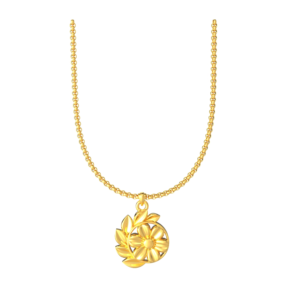 Artistic-Flower-Gold-Pendant