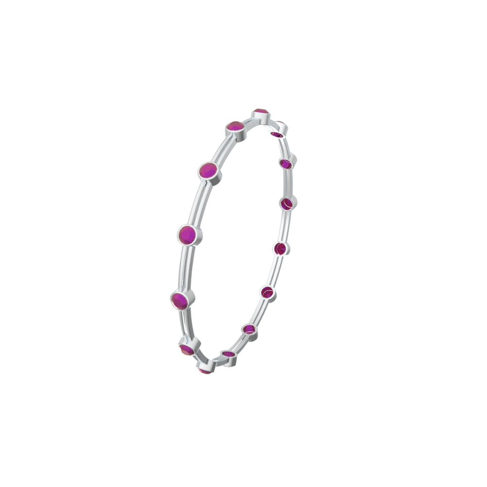 Artistic-Round-Silver-Bangles-with-Stones