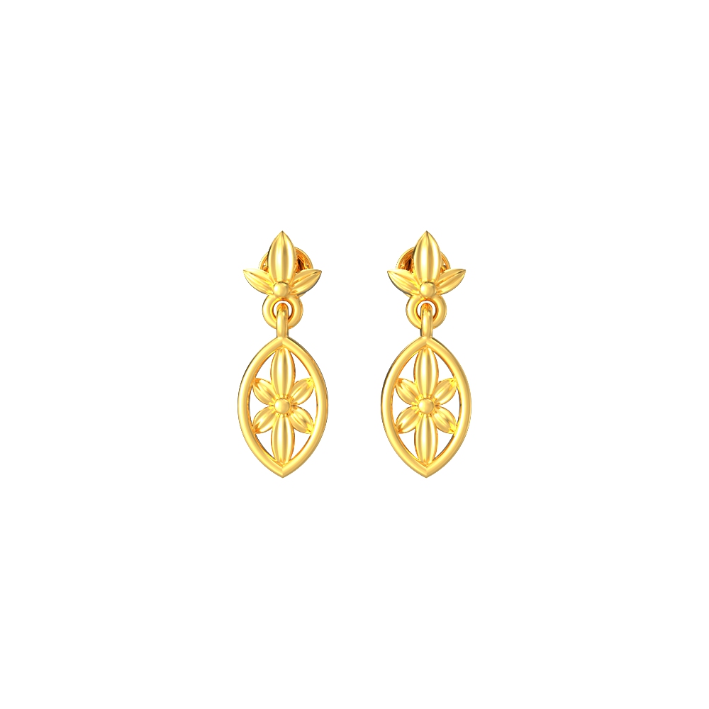 Charming-Flower-Gold-Earrings