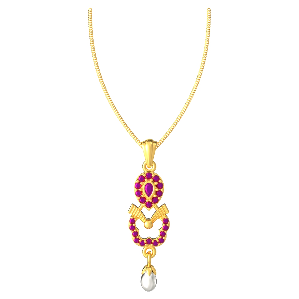 Charming-Flower-Gold-Pendant