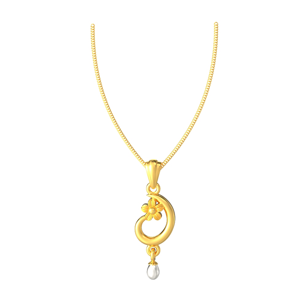 Dancing-Flower-Gold-Pendant