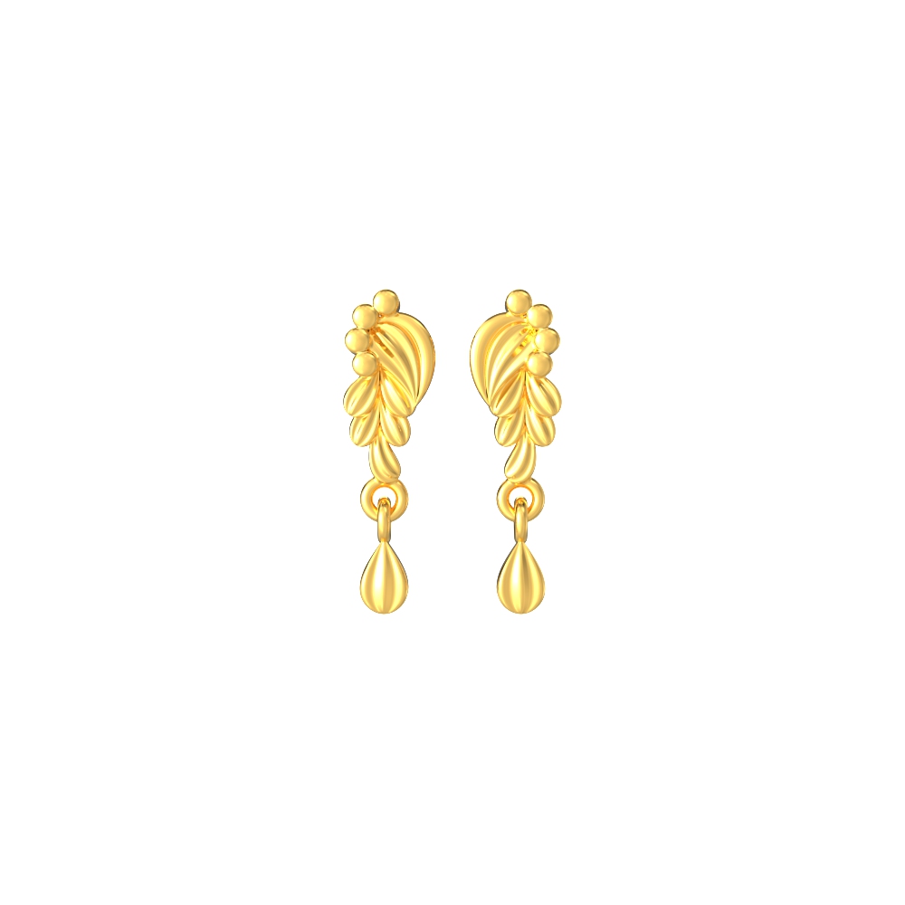 Elegant-Curvy-Pattern-Gold-Earrings