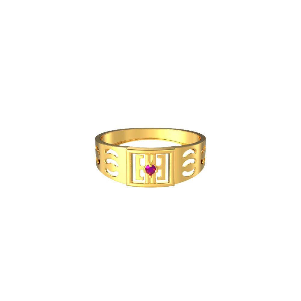 Pleasing-Square-Design-Gold-Ring