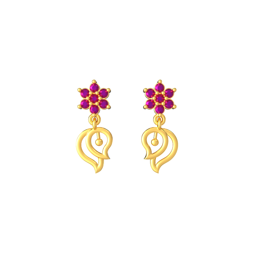 Simple-Floral-Gold-Drops