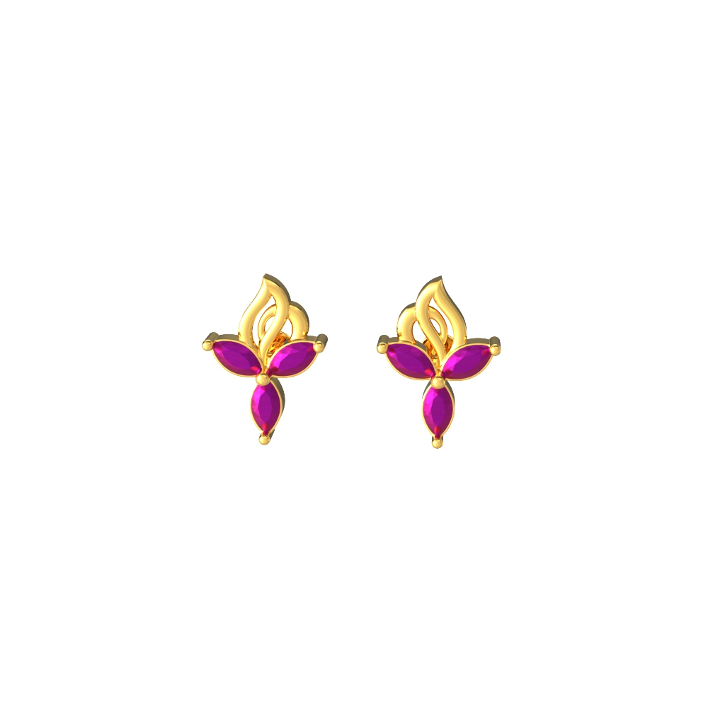 Stylish- Floral-Curves-Gold-Drops