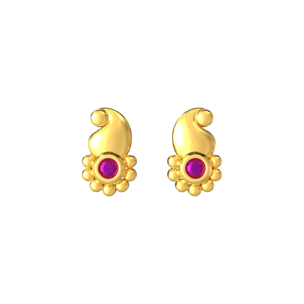 Traditional-Mango-Design-Gold-Stud