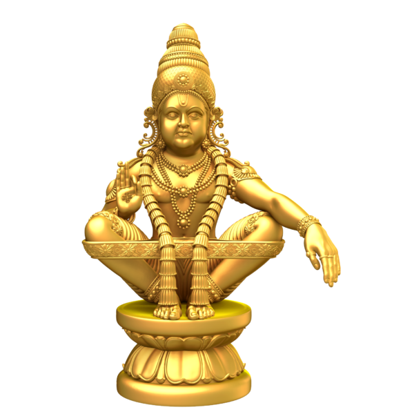 Ayyappan-gold-statue