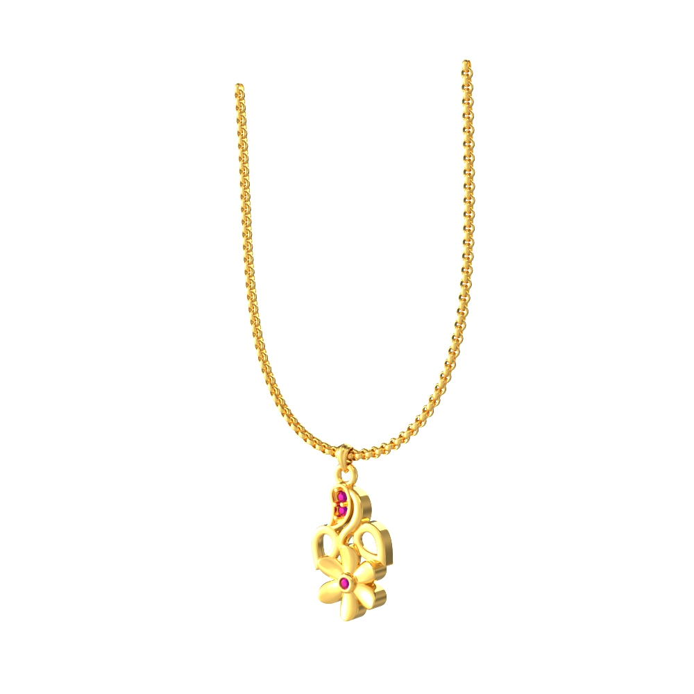 Elegant Flower Pendant-r