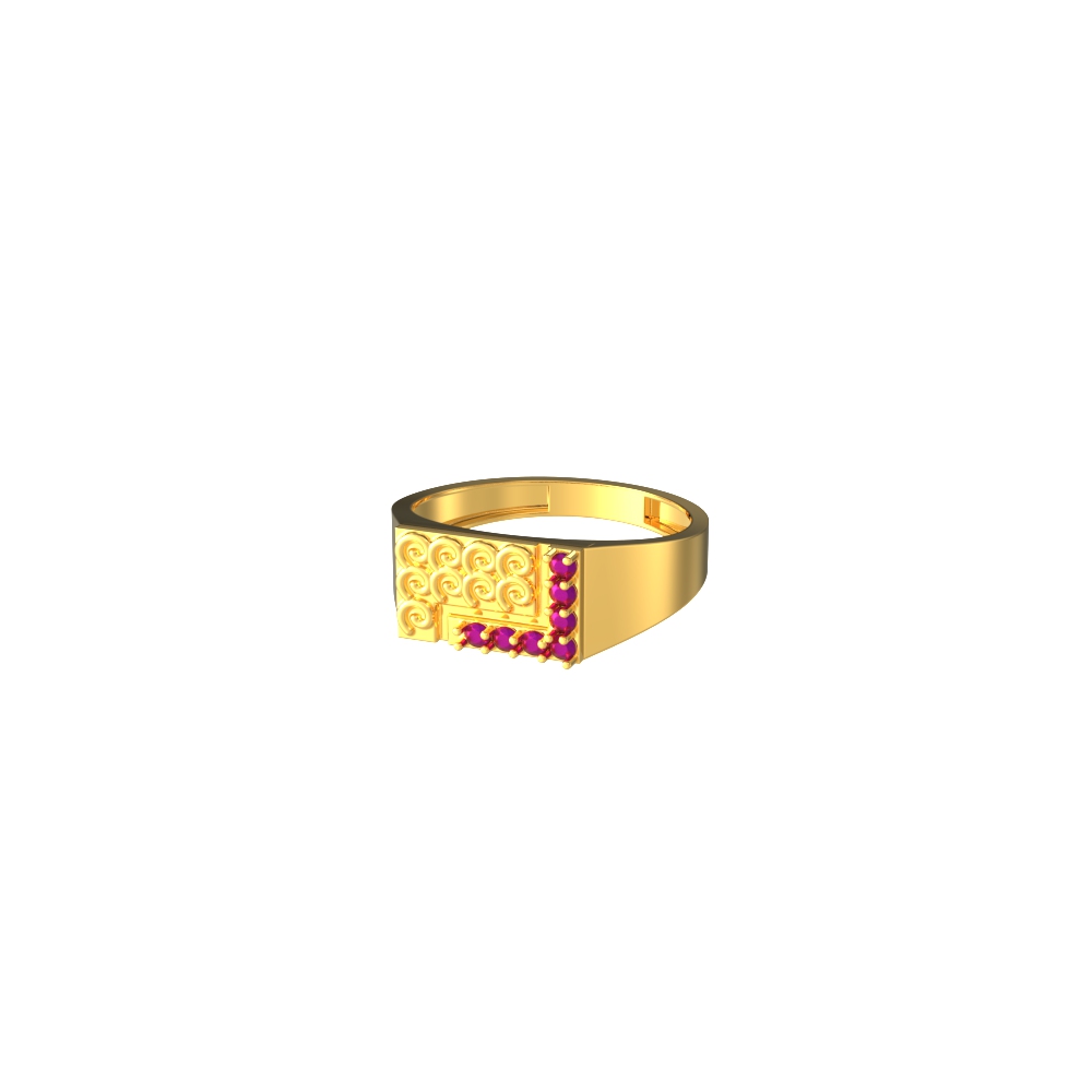 Elegant Square Signet Ring-e