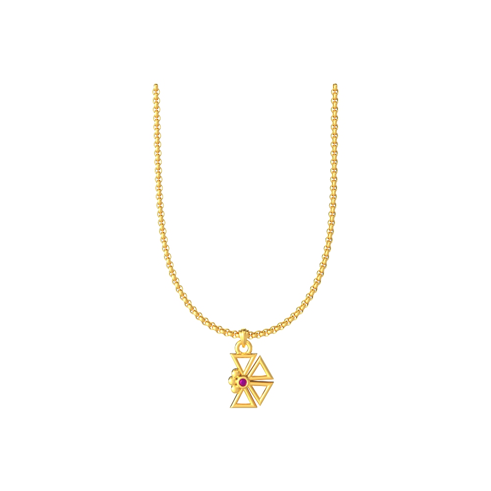 Floral-Triangle-Pendant