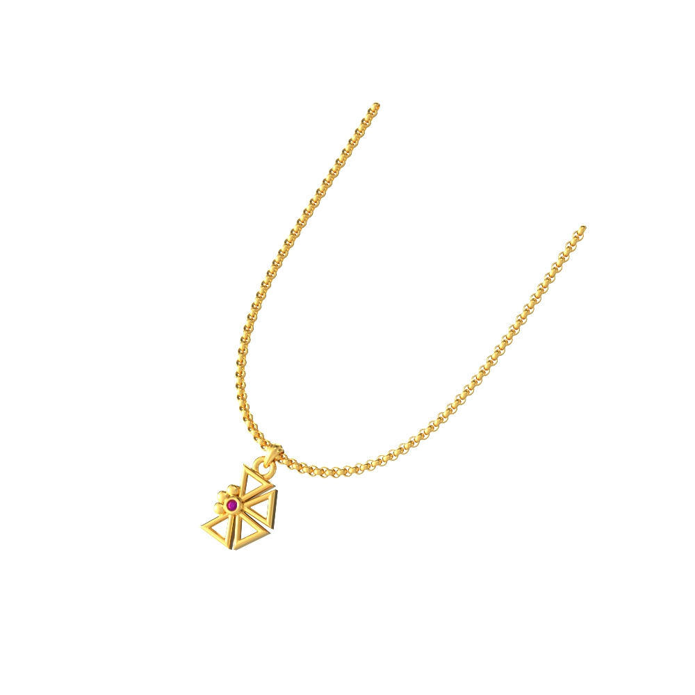 Floral-Triangle-Pendant