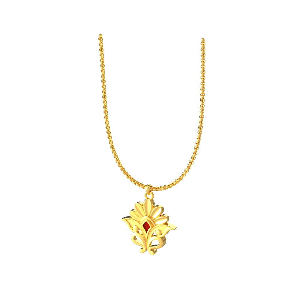 Golden Lotus Elegance-Pendant-r