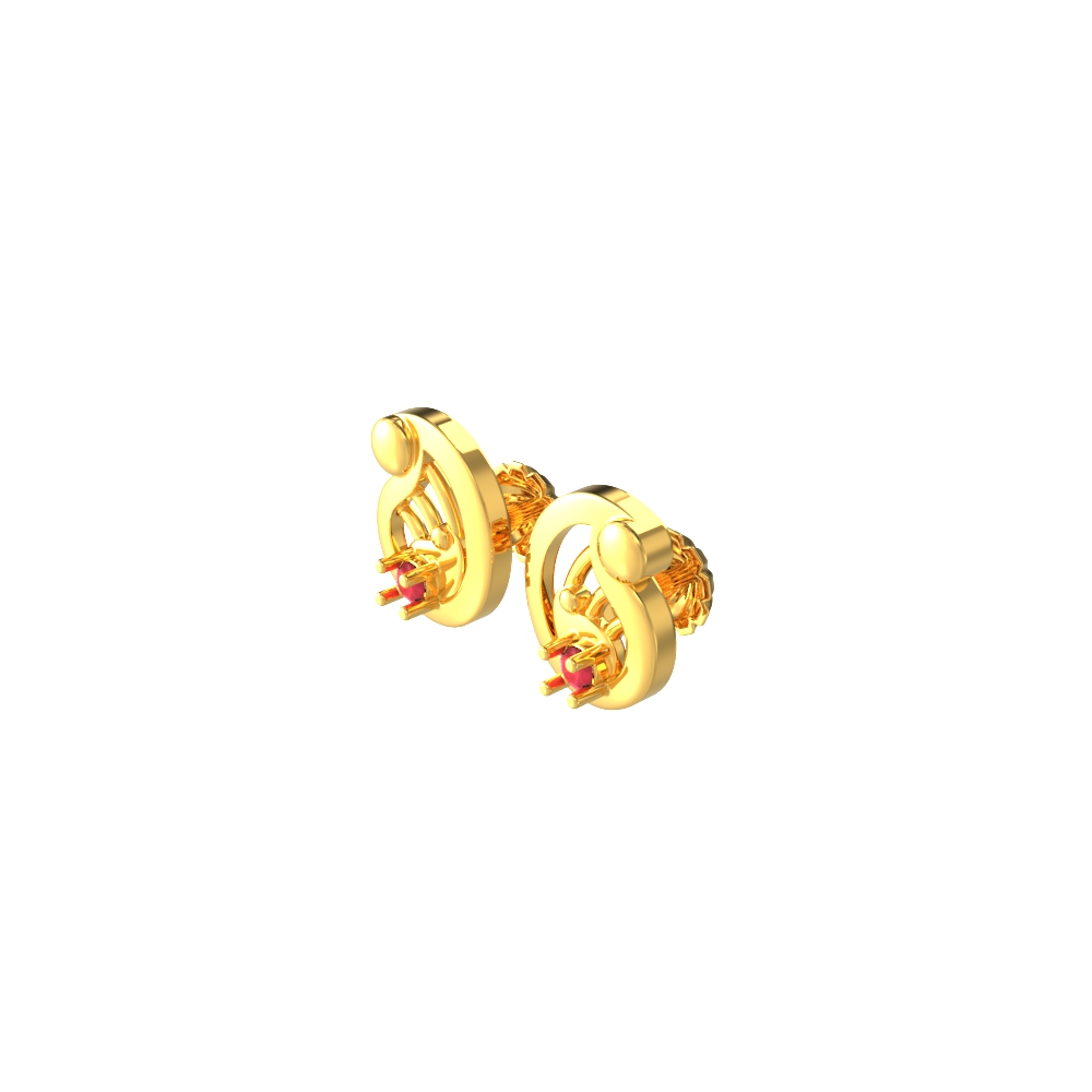 Mango Magic Stud Earring