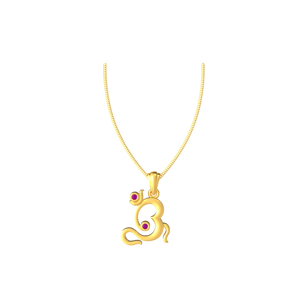 Omkara-Gold-Charm-Pendant