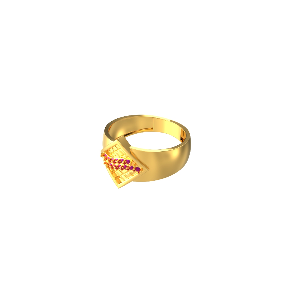 Patterned Prestige Men's Ring-r