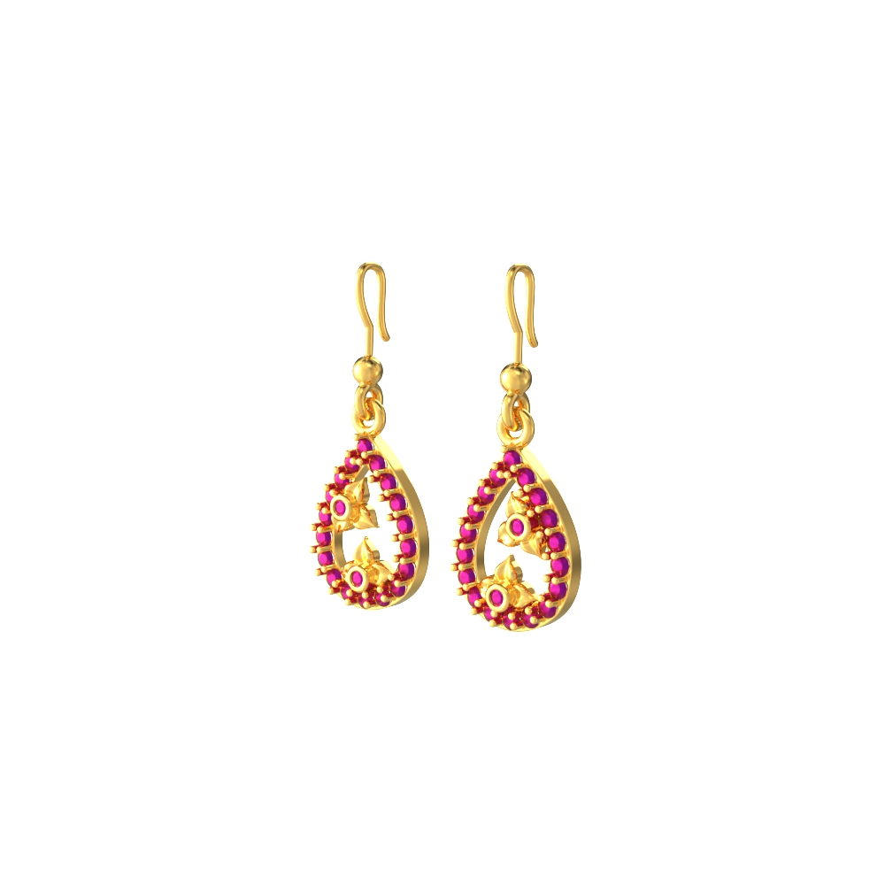 Pear-Drop-Hook-Earring