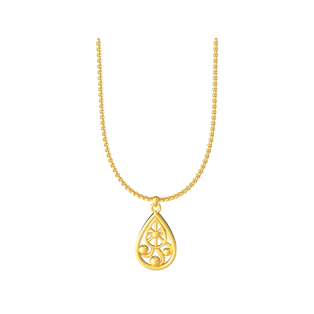 Radiant Teardrop Harmony Pendant -r