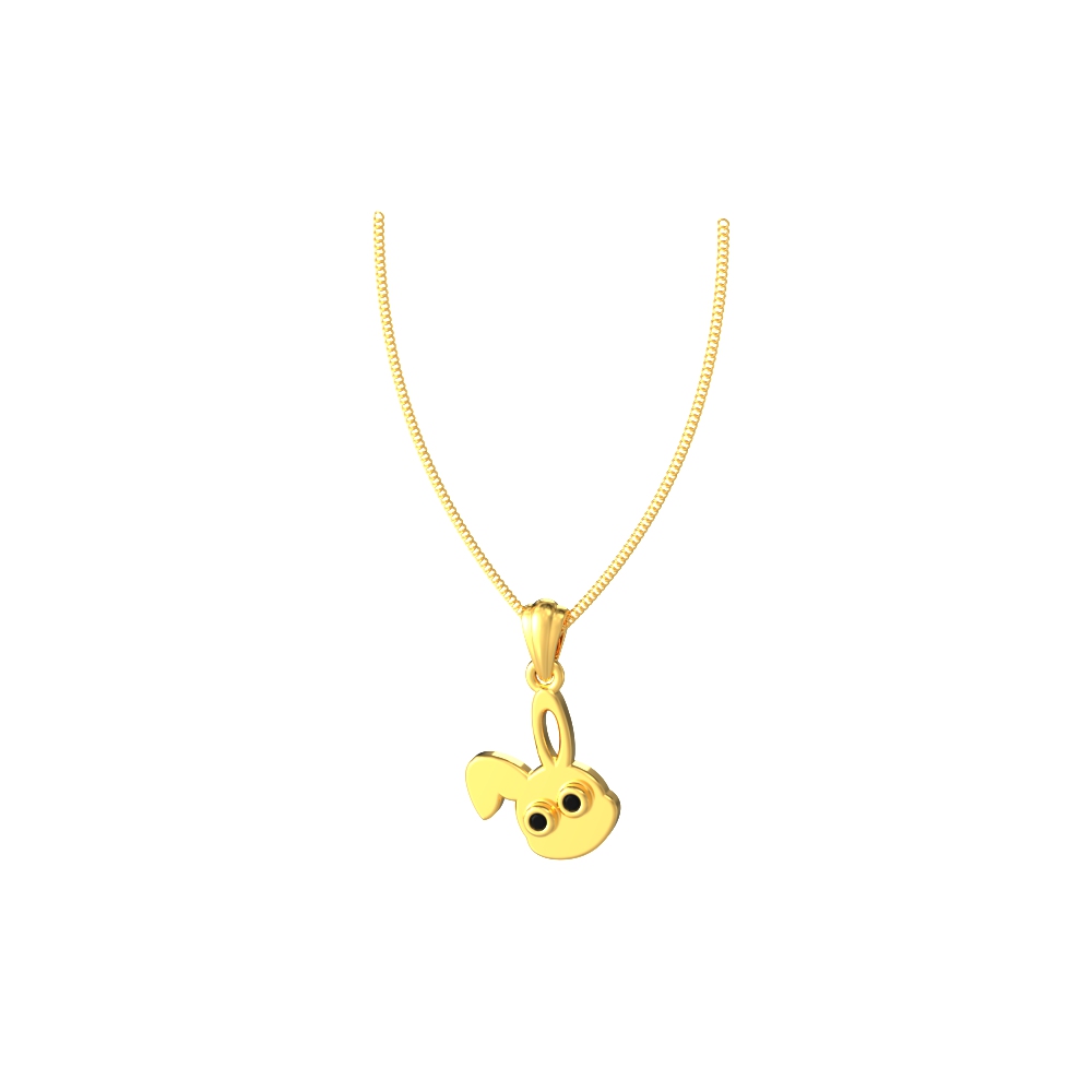 Cute Gold Bunny Pendant-new