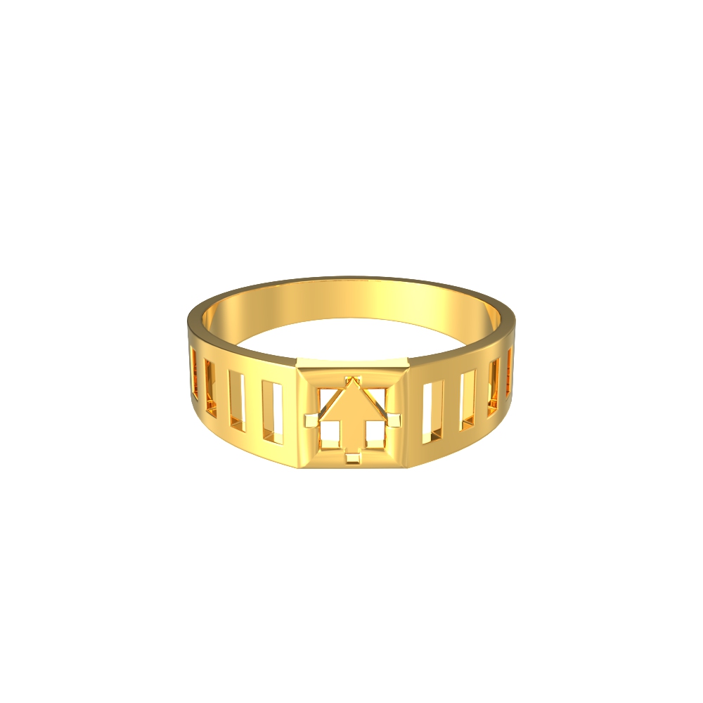 Elegant Arrow Symbol Men's Ring