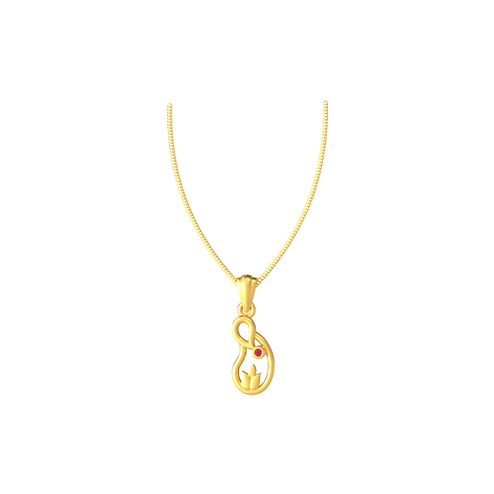 Graceful Wave Pattern Pendant