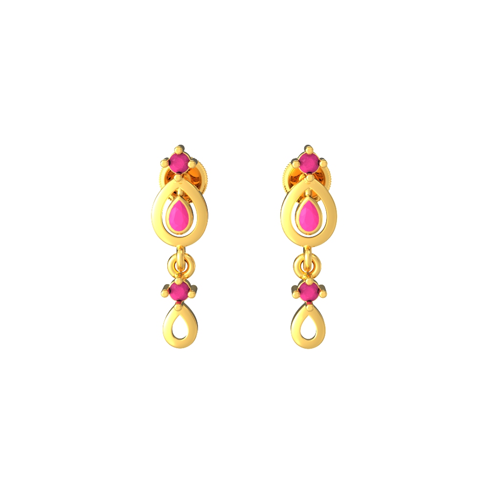 Nature-Inspired-Gold-Earrings