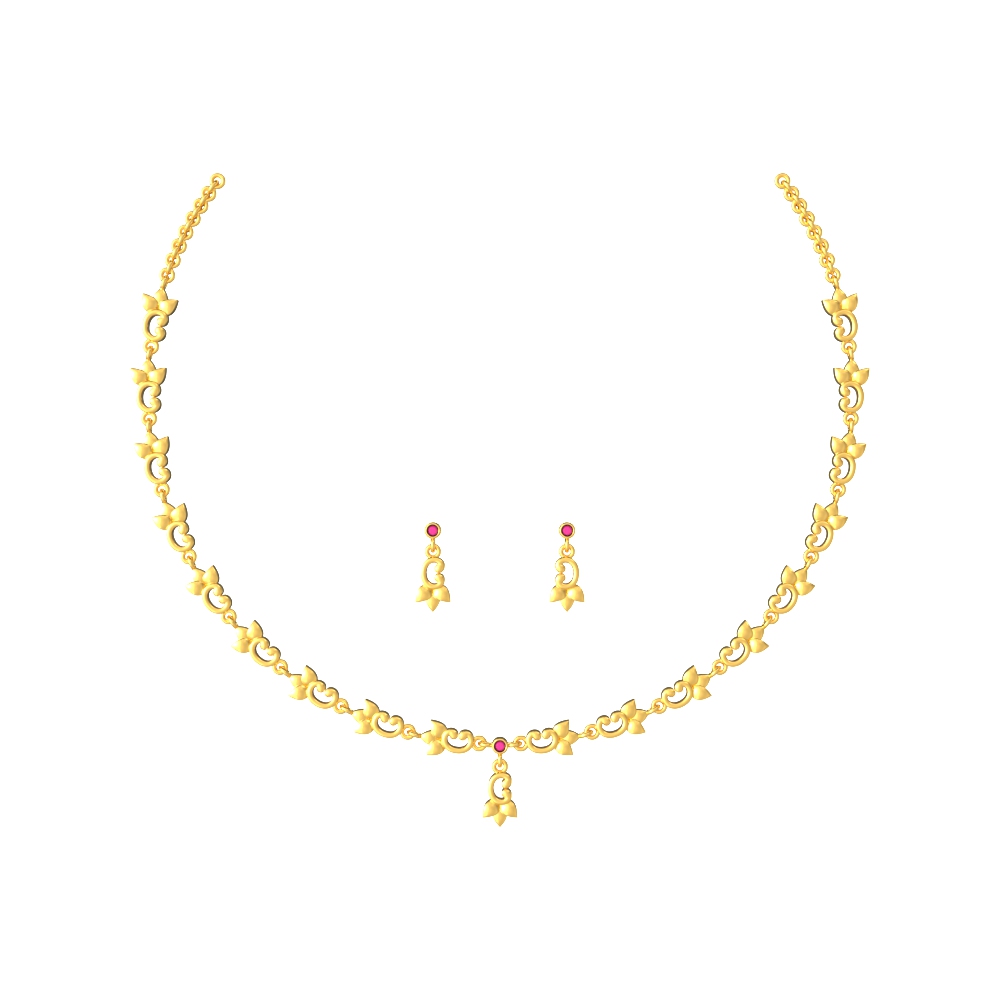 Natures-Beauty-Gold-Necklace-Set