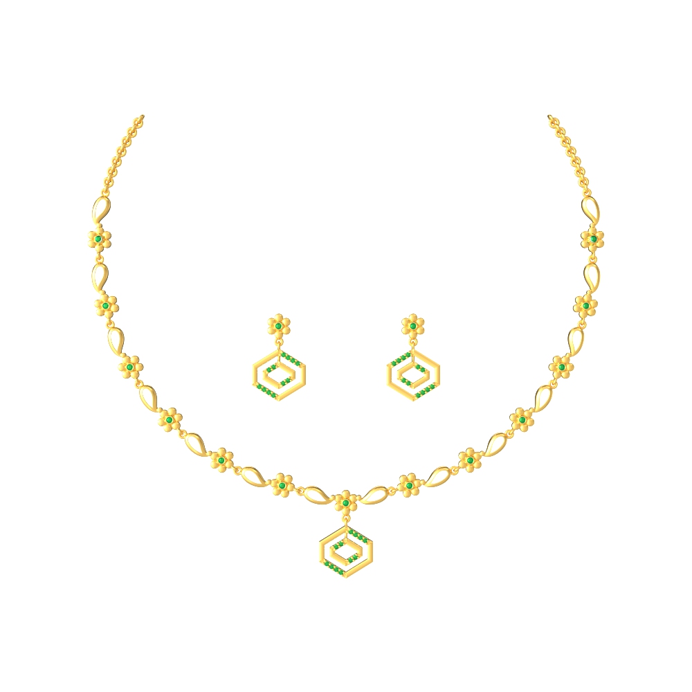 Natures-Treasure-Gold-Necklace-Set