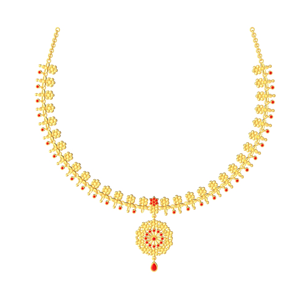 New-Enchanted-Nature-Gold-Necklace