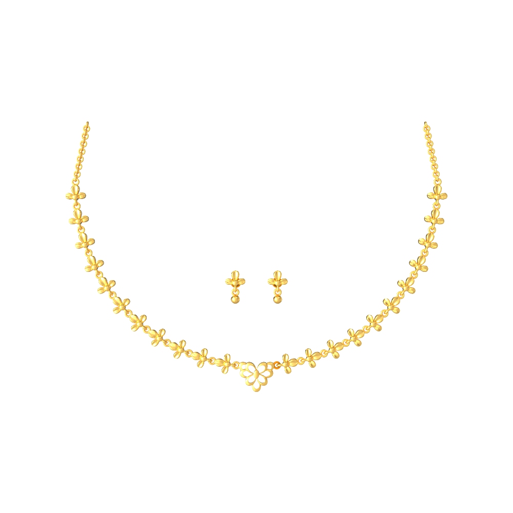 Radiant-Nature-Gold-Necklace-Set