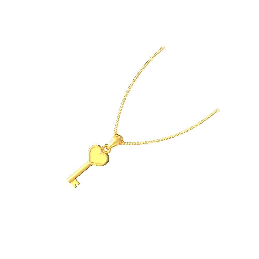 Romantic Heart Key Pendant -spe
