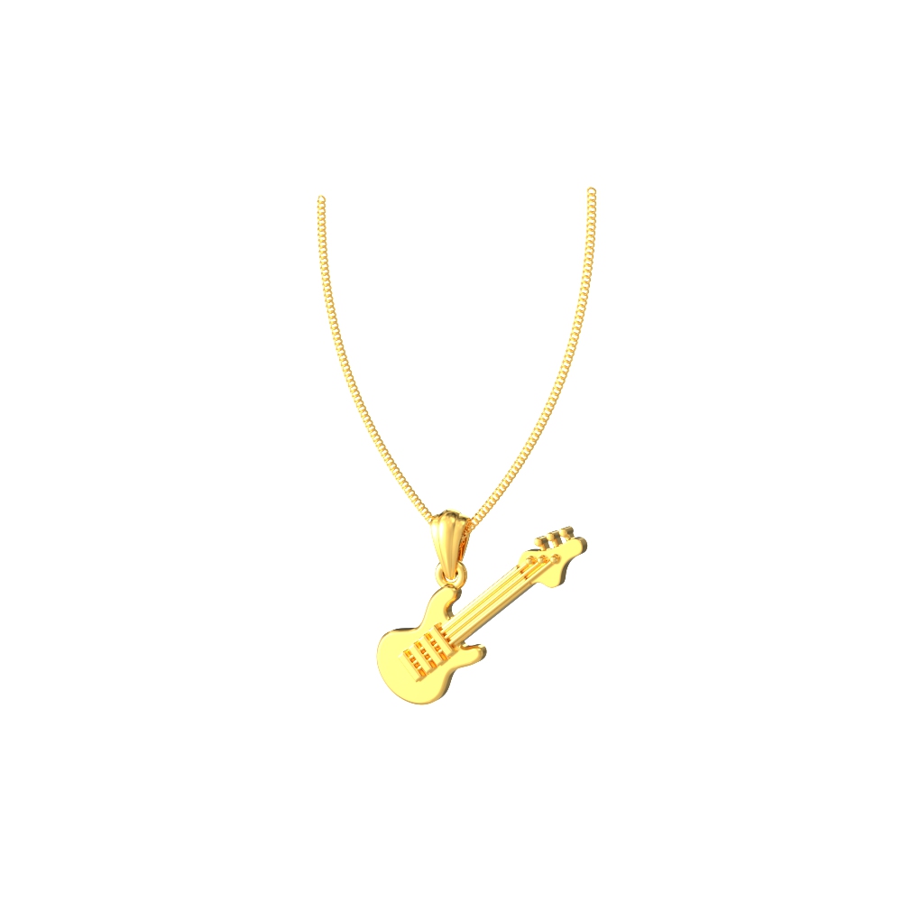 Stylish Guitar Symbol Pendant-new