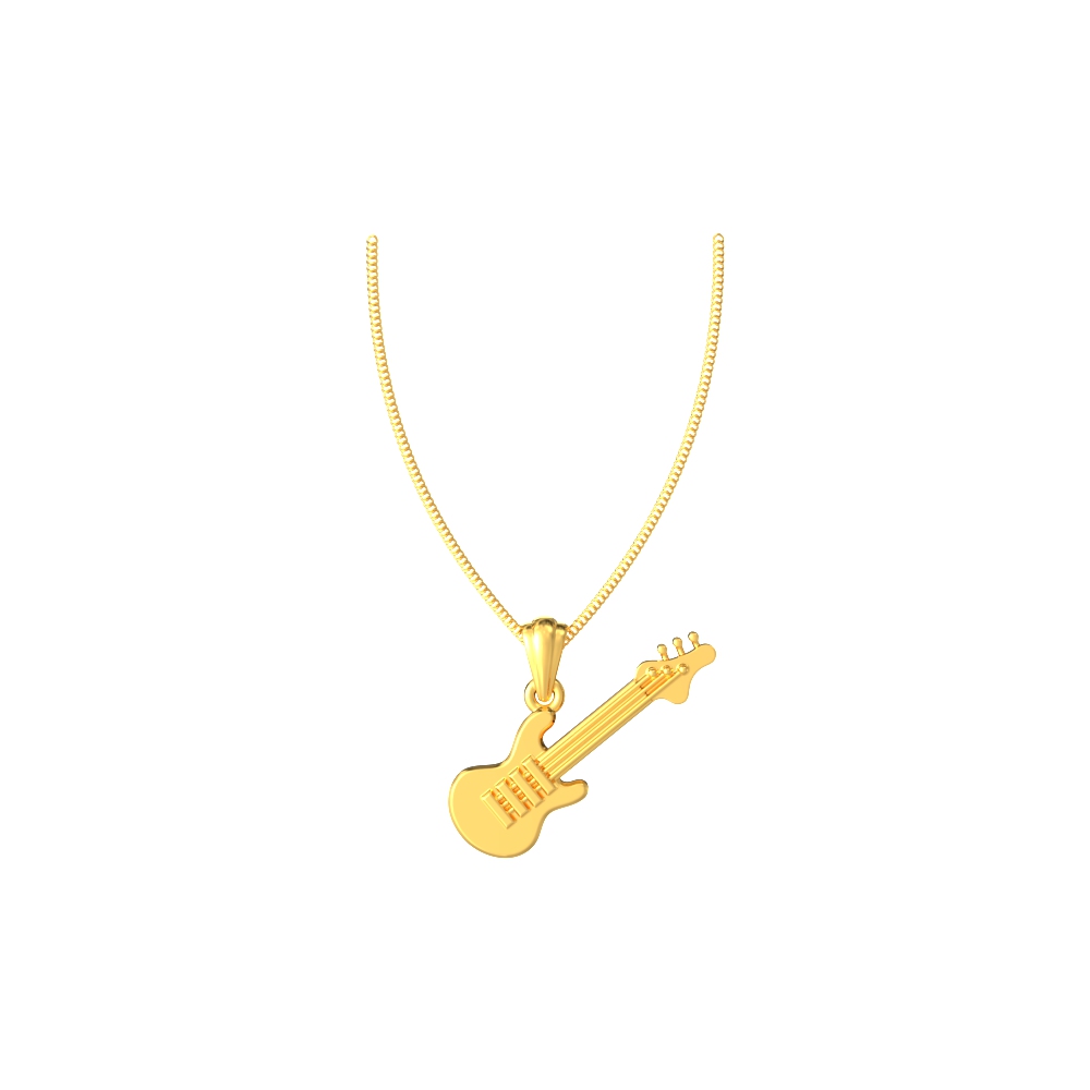 Stylish Guitar Symbol Pendant