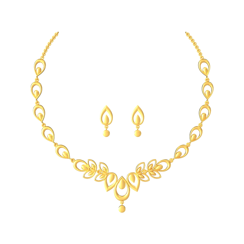 Verdant-Beauty-Gold-Necklace-Set