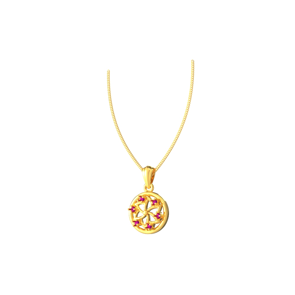 Wildflower Charm Nature Pendant-new