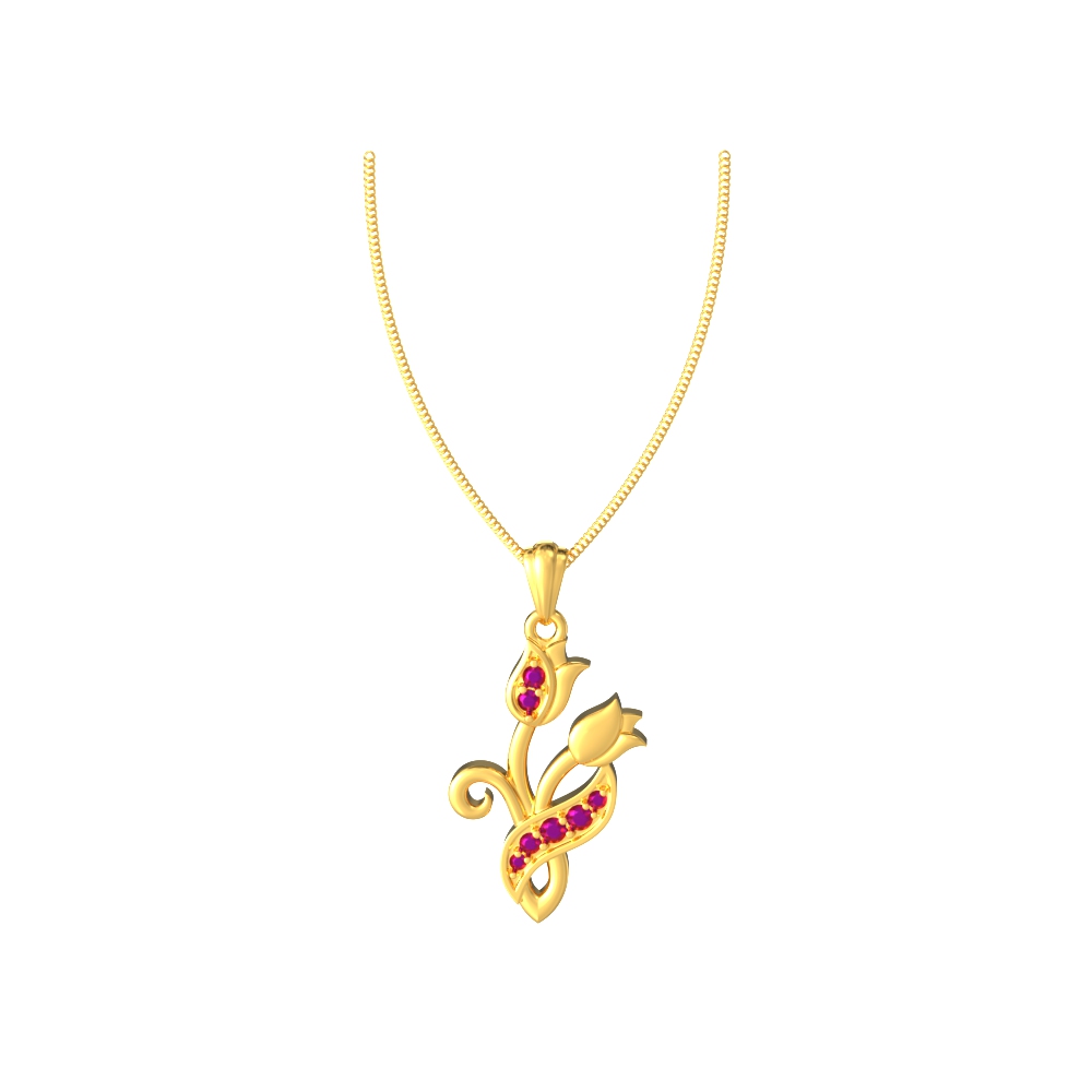 SPE Gold Jewellery Poonamallee Gold Pendant