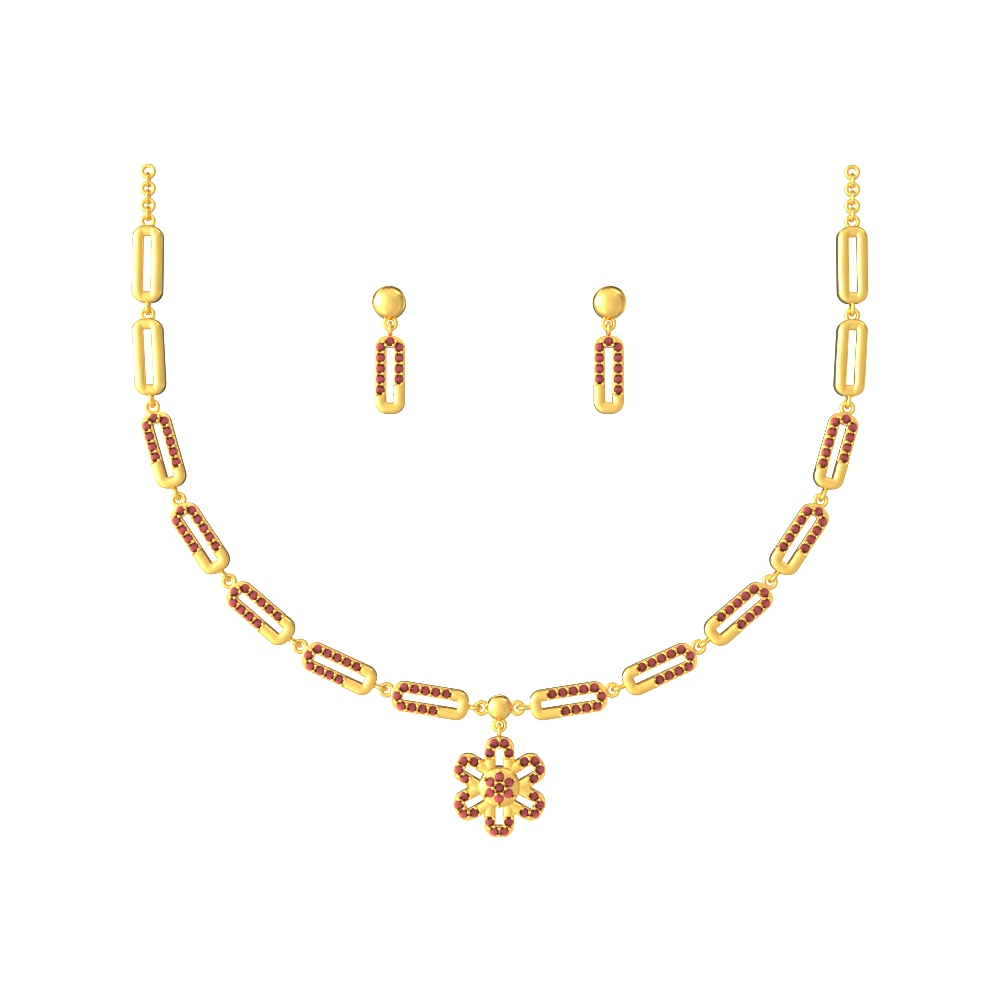 Geo-Harmony-Gold-Necklace-Set