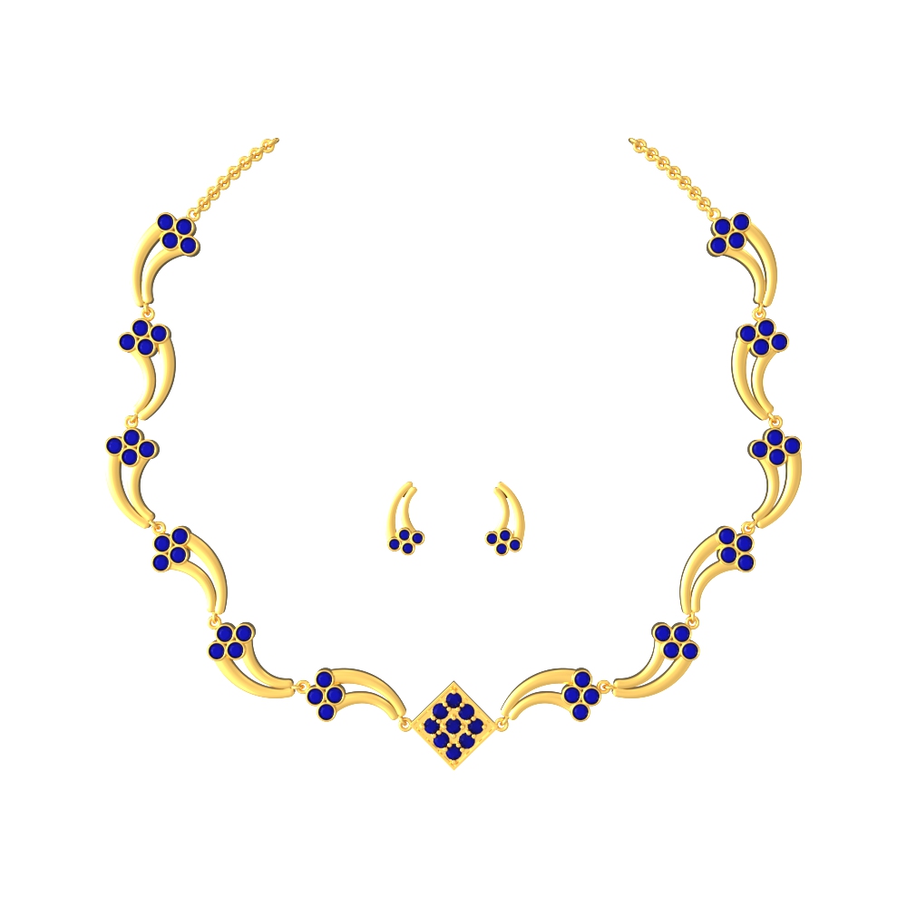 Geometric-Opulence-Gold-Necklace-Set