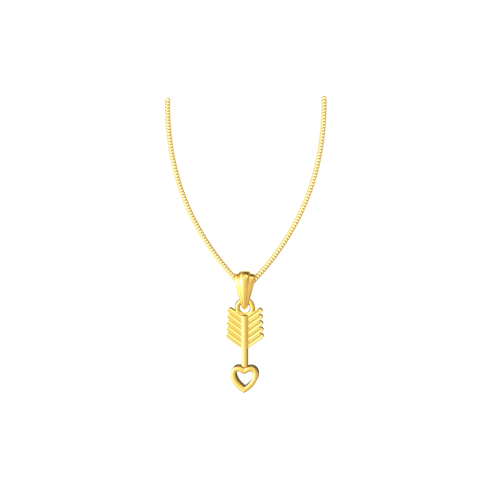 Heart Design Love Arrow Pendant