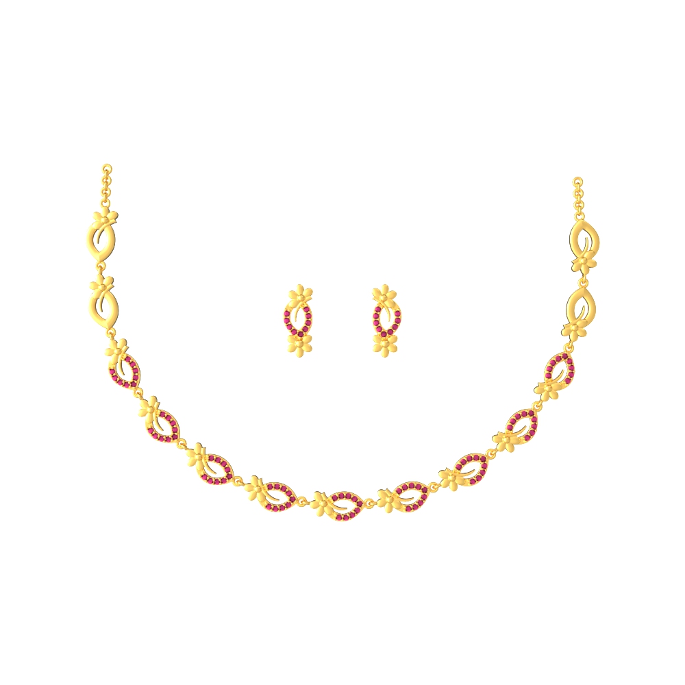 Natures-Glory-Gold-Necklace-Set