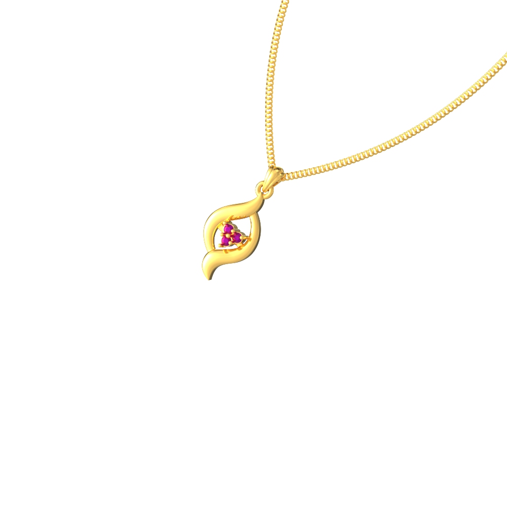 Graceful wave curve line pendant