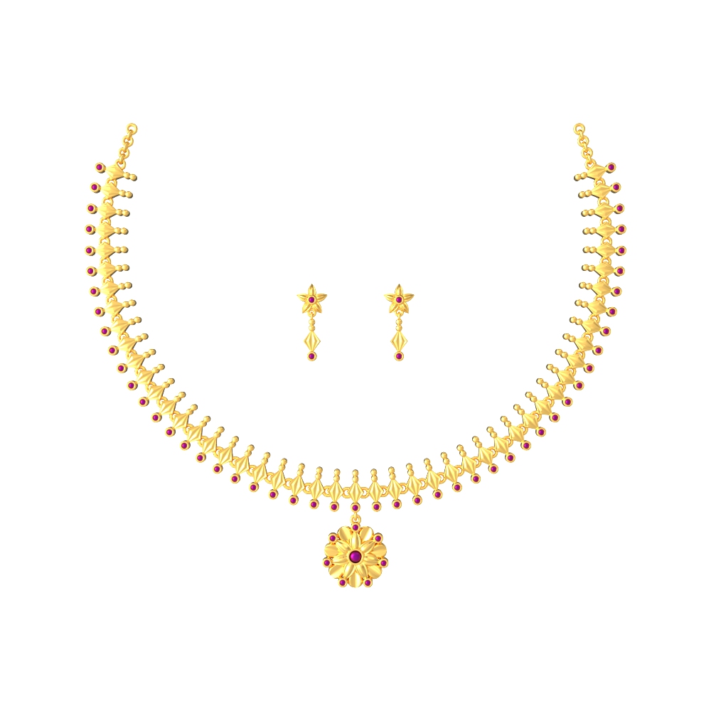 Petal-Perfection-Gold-Necklace-Set