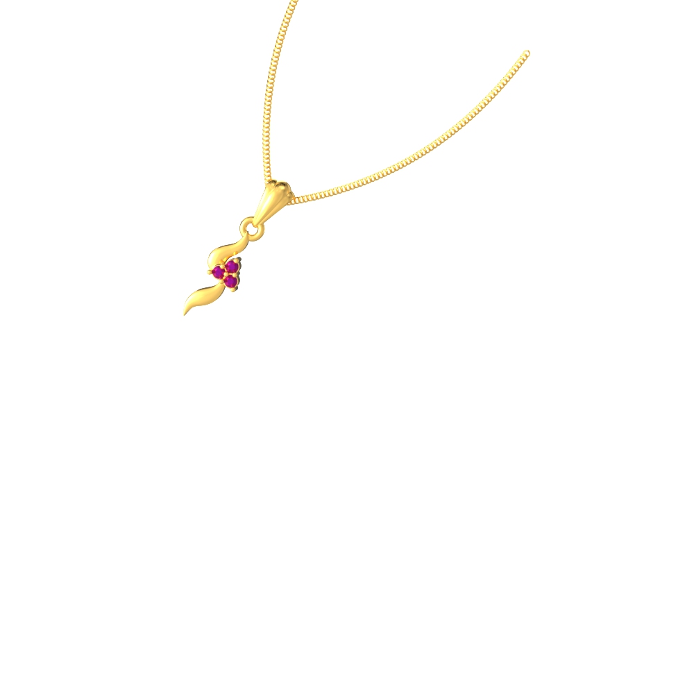 Smooth curve line design pendant