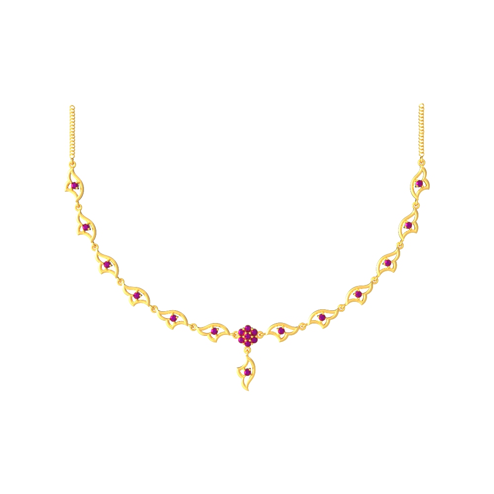 Curves Gold Necklace Set NK