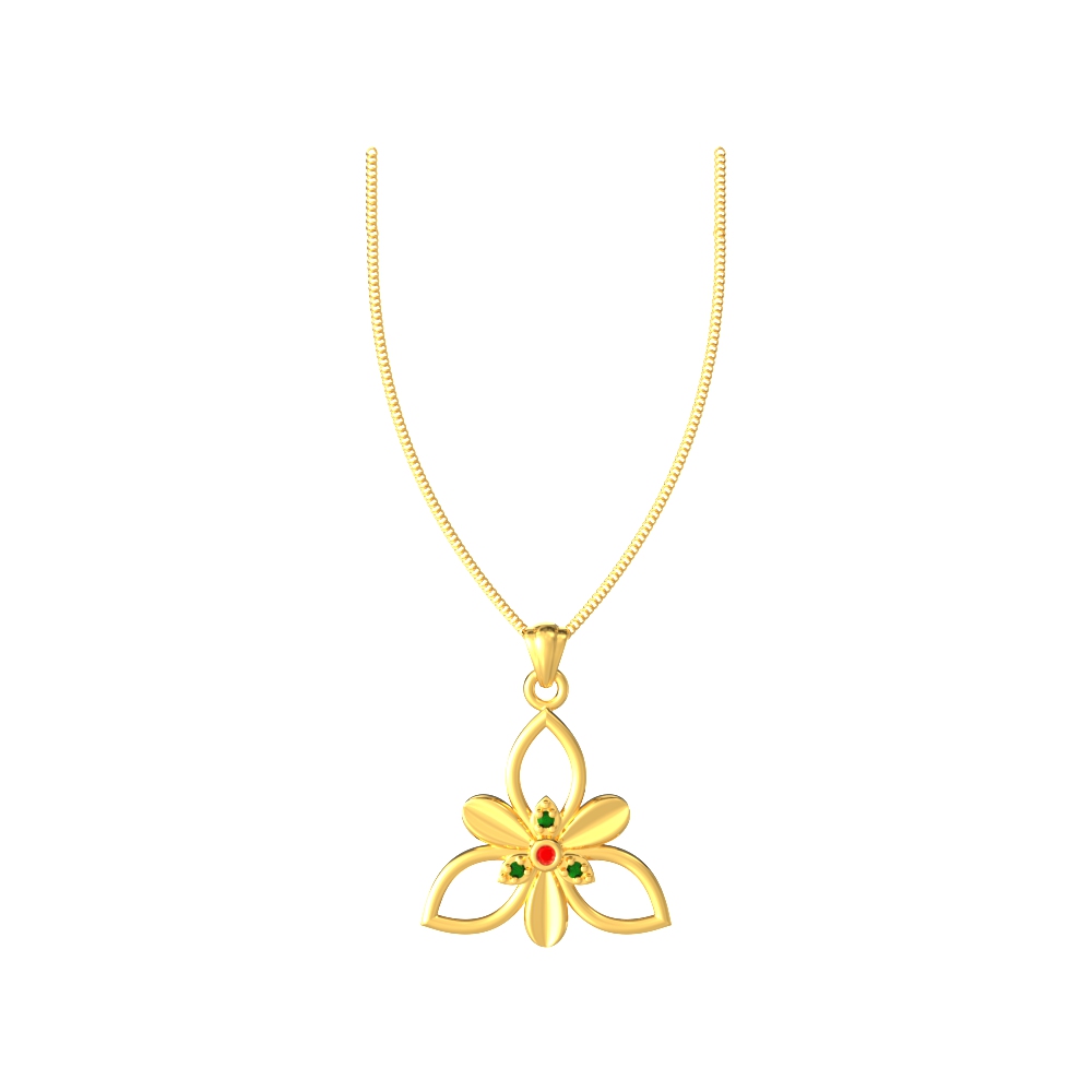 Enchanted flower design pendant