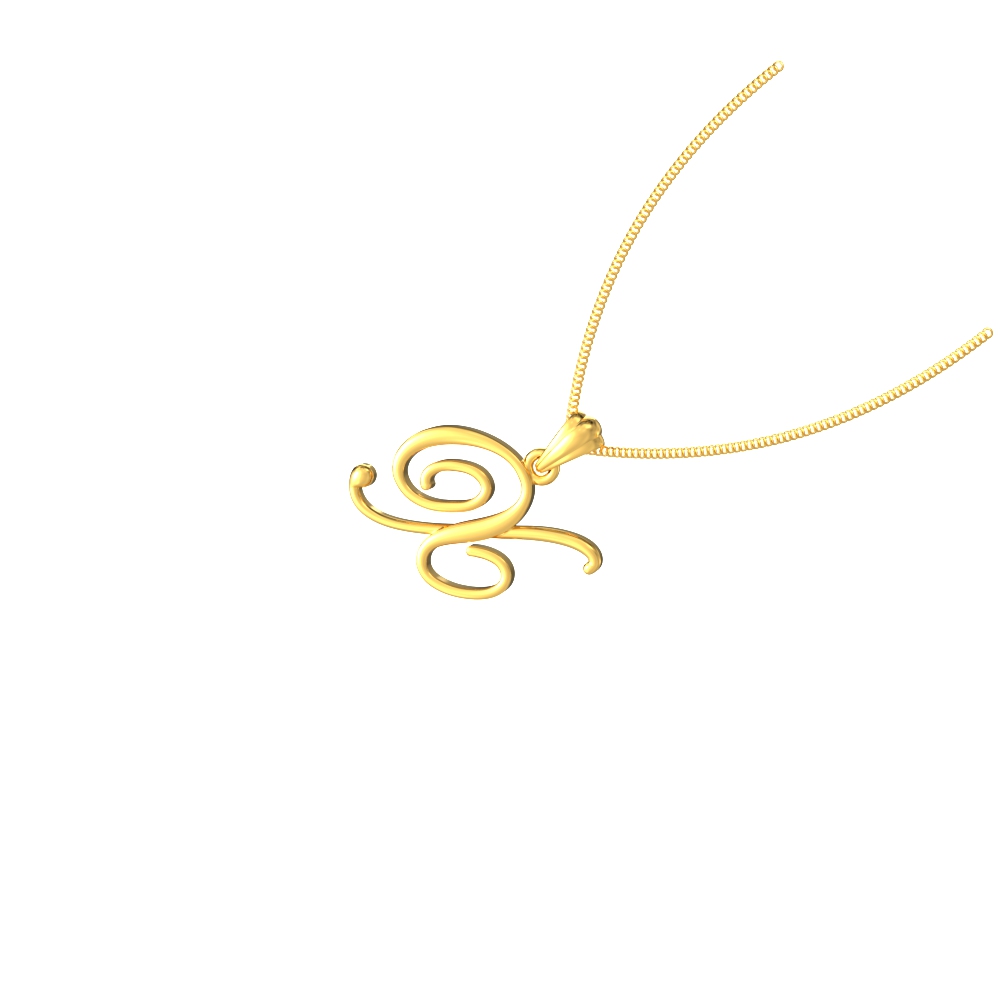 Exquisite Gold X Pendant